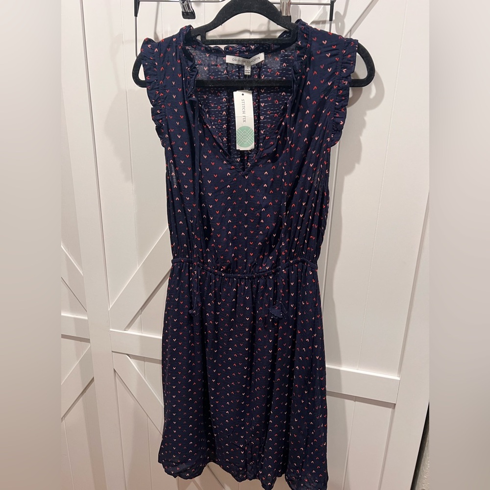 NWT Collective concepts ruffle detail dress Size small